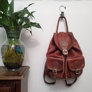 Vintage Made in Italy Genuine Leather Buckle Bag
